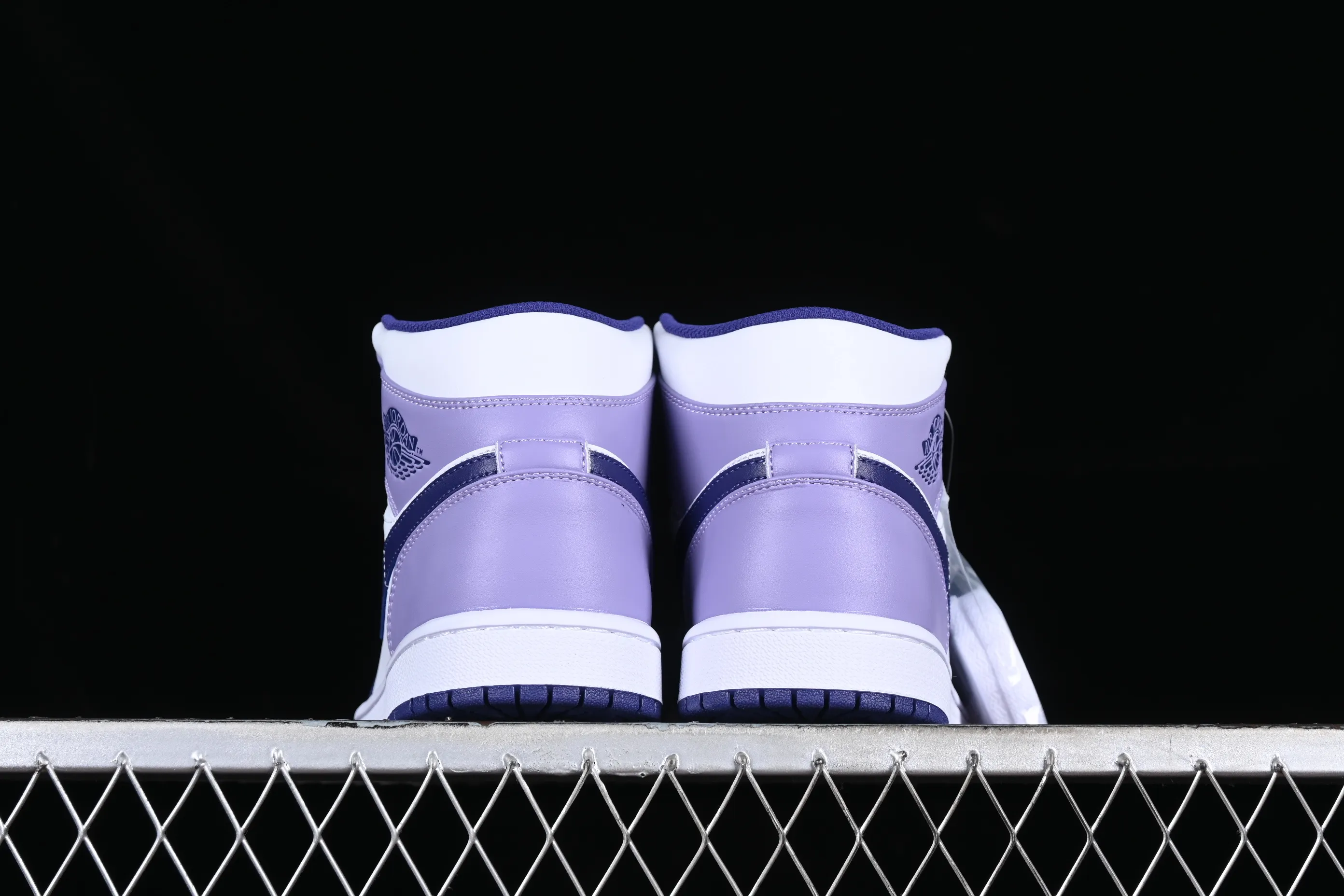All categories Air Jordan Jordan series basketball shoes Air Jordan 1 Mid Air Jordan 1 Mid AJ1 Joe 1 white and purple mid-top cultural and casual sneakers DQ8426-515
